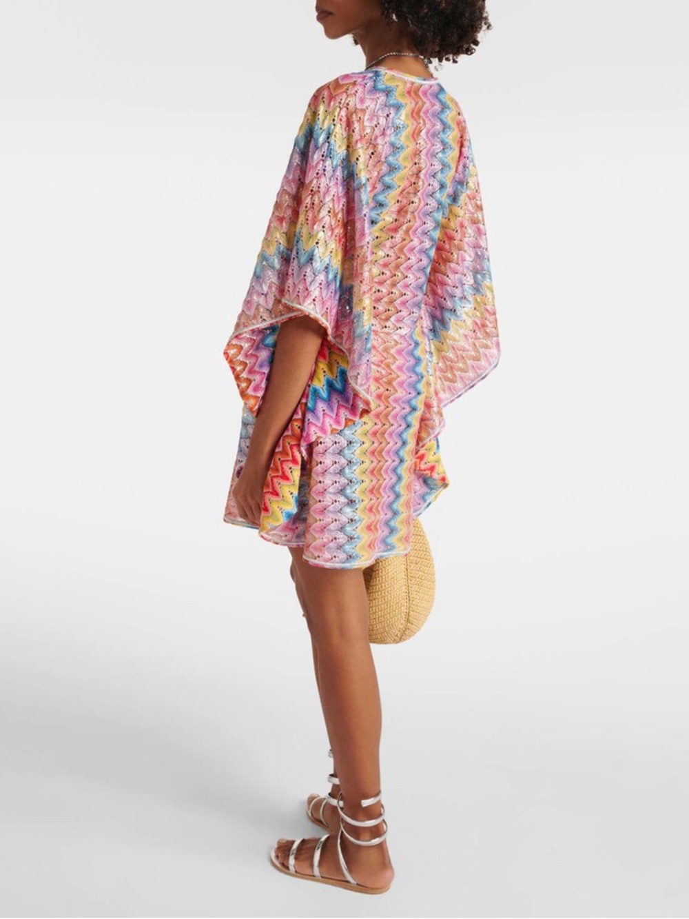 Missoni zig zag lame beach cover up kaftan dress - Picture 7 of 9